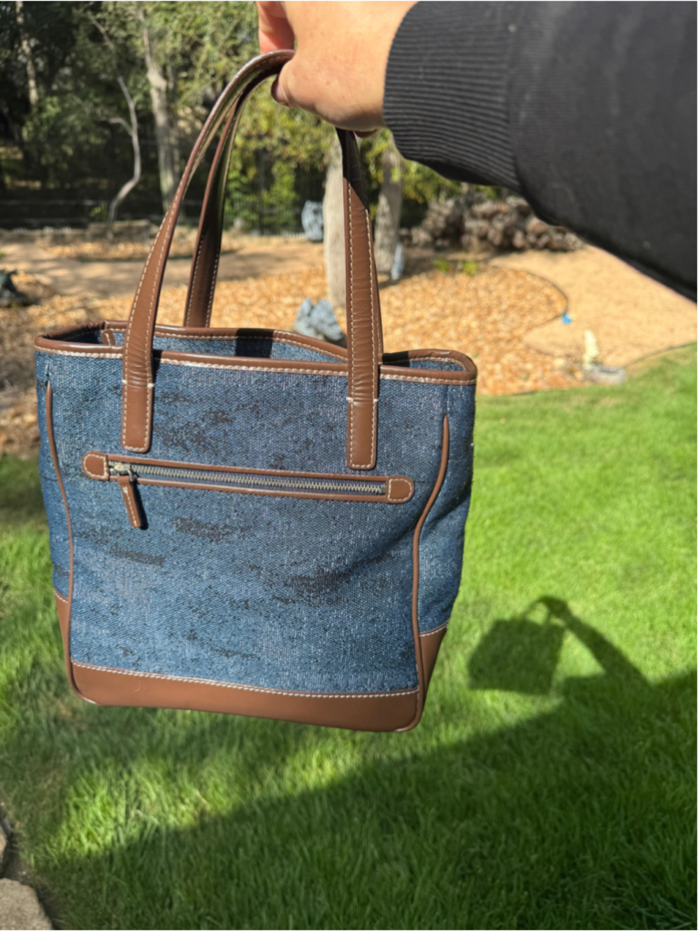 MCM Blingy Denim Mini Tote - Picture 6 of 14